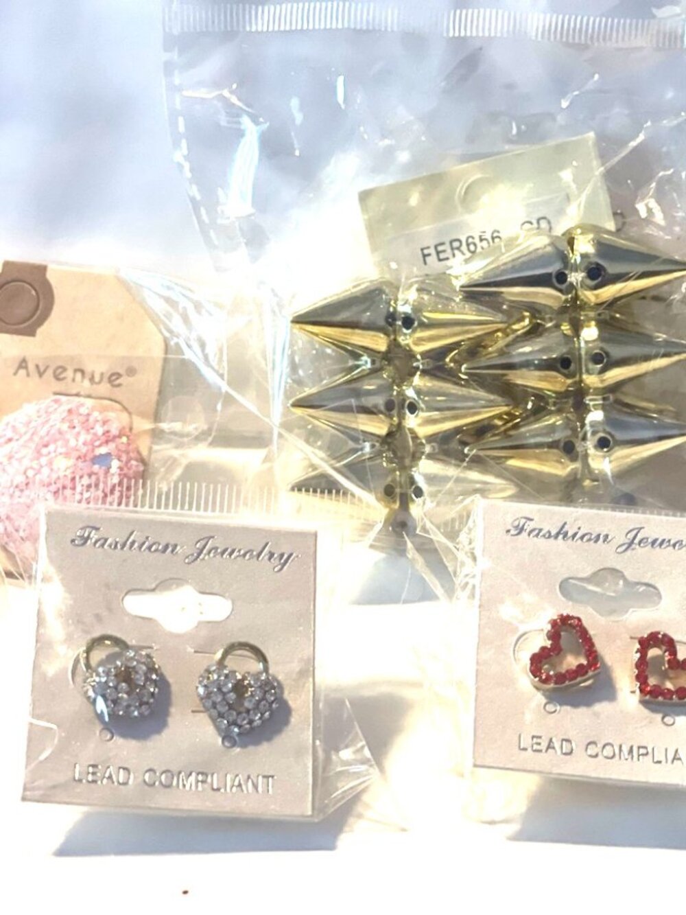 5 Sets Gold Ball Drop Earrings Variety - Elegant Women’s Jewelry #1031